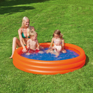 3-Ring-Pool Planschbecken Uni, orange