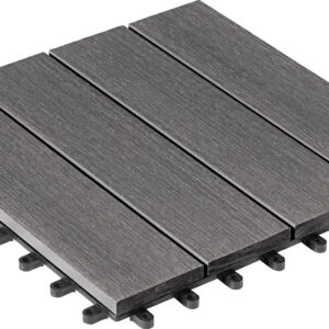 WPC-Fliese gebürstet 30x30cm, 6er-Pack