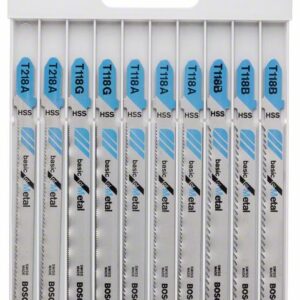 10tlg  Stichsägeblatt-Set Basic für Metall