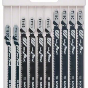 10tlg  Stichsägeblatt-Set Basic für Holz