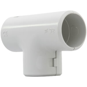 ISO-T-Stück starr 2Stück grau