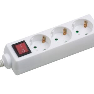 Steckdosenleiste Tido, 3-fach, weiß