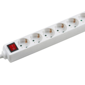 Steckdosenleiste Tido, 6-fach, weiß, 1,4m