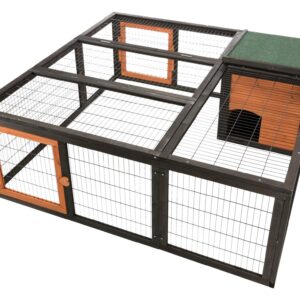 Freilaufgehege mit Abdeckung