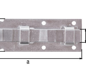 Fensterriegel mit Knopf gerade mit Schlaufe