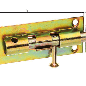 Grendelriegel m.Knopf m.Schlaufe