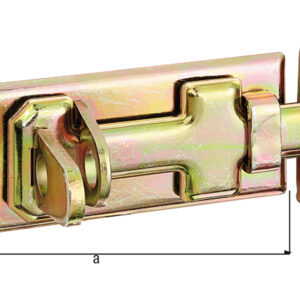 Sicherheits-Schlossriegel m.flachem Griff m.Schlaufe