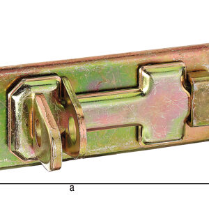 Sicherheits-Schlossriegel m.flachem Griff m.Schlaufe