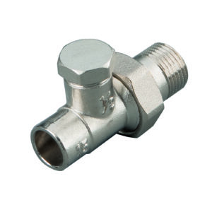 Heizkörperverschraubung Durchgangsform DN 15, 21,3 mm (1/2") x 15 mm