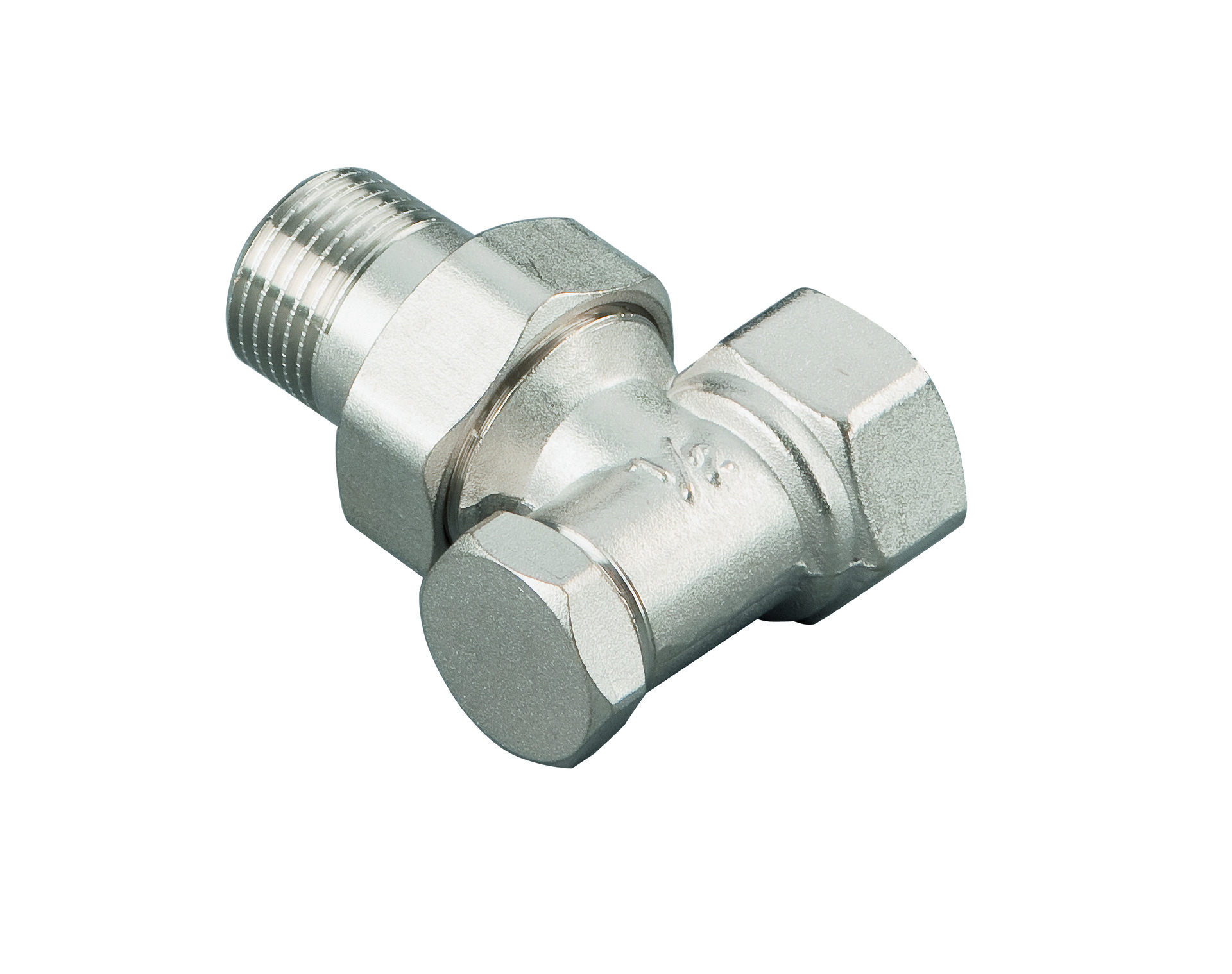 Heizkörperverschraubung Eckform DN 15, 21,3 mm (1/2")