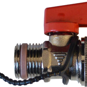 KFE Kugelhahn Messing vernickelt 21,3 mm (1/2")