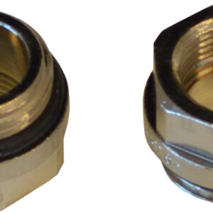 Reduzierstück Messing verchromt, 21,3 mm (1/2") x 17,2 mm (3/8")