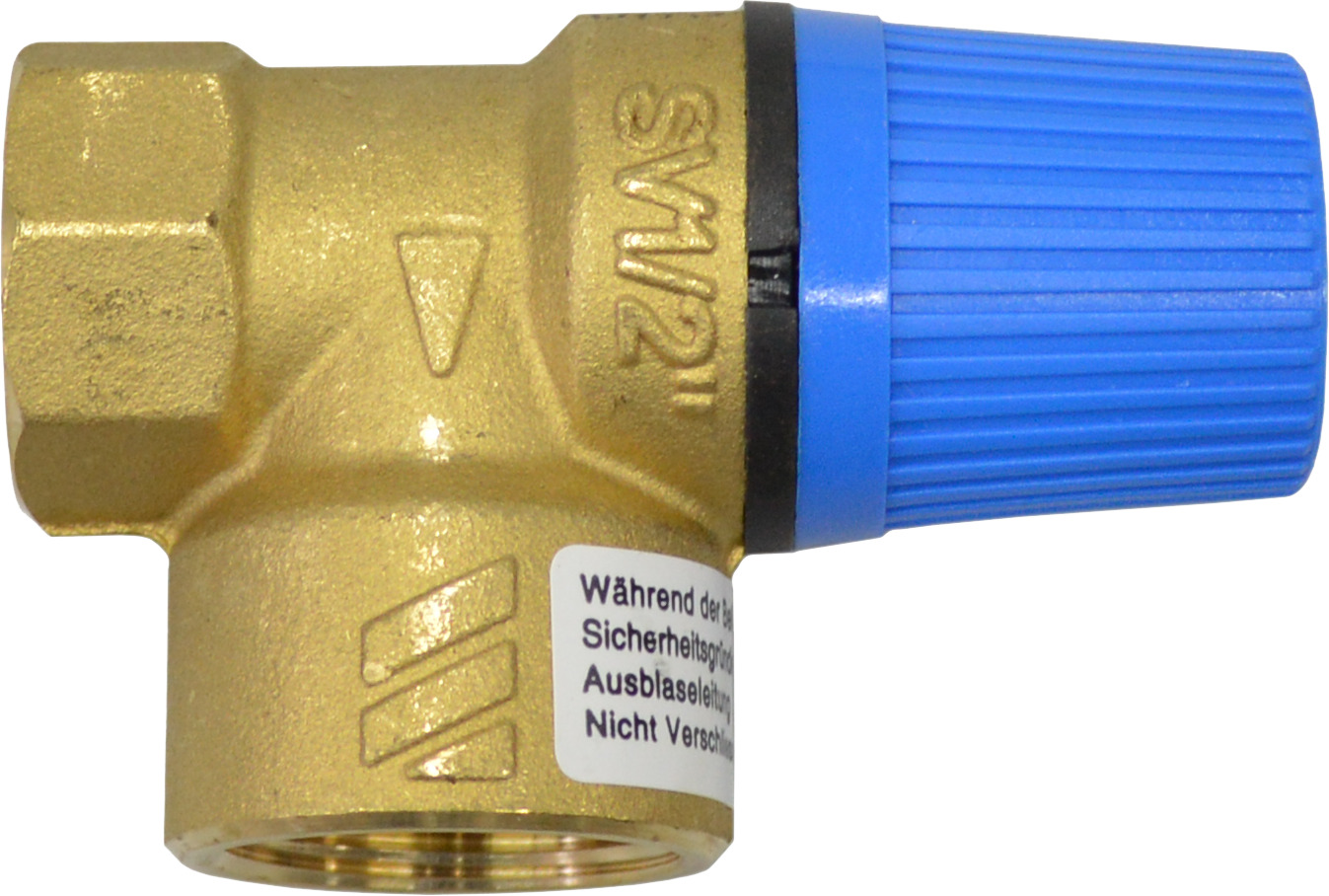 Sicherheitsventil Messing 21,3 mm (1/2") x 26,9 mm (3/4")