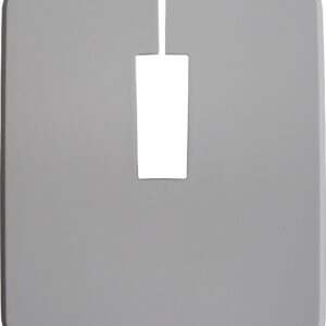 Kunststoffrosette K12, weiß, 138 x 115 mm