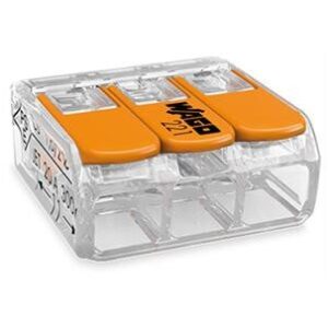 WAGO Verbindungsklemme 0,8-4mm² Compact Hebelklemme