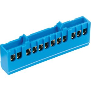 Null-Leiterklemme fingersicher 12-polig 10 mm² blau