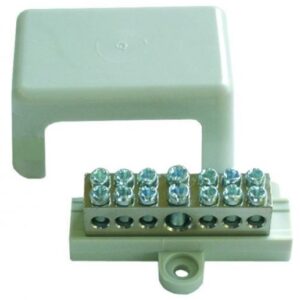 Bad-Erdungsschiene 2 Klemmen pro Anschluß