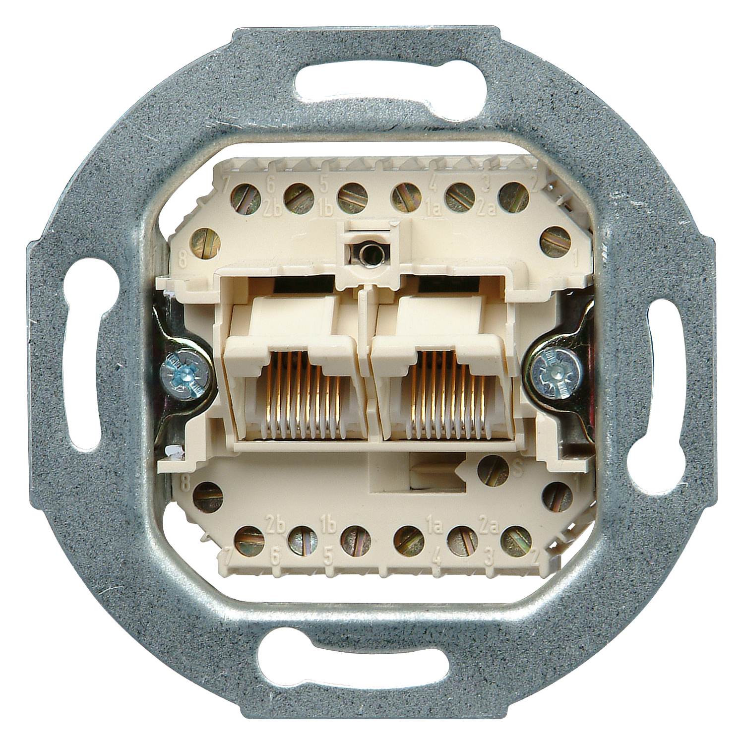 Datenanschlussdose Cat 3-UAE	8/8 (8) Upk Tragring ohne Abdeckung