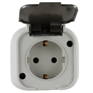 Steckdose Standard 1-fach grau Aufputz