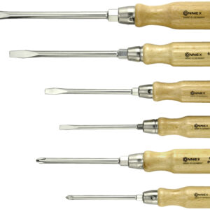 Schraubendreher-Satz mit Holzgriff 6tlg.