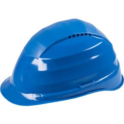 Schutzhelm mit Belüftung blau