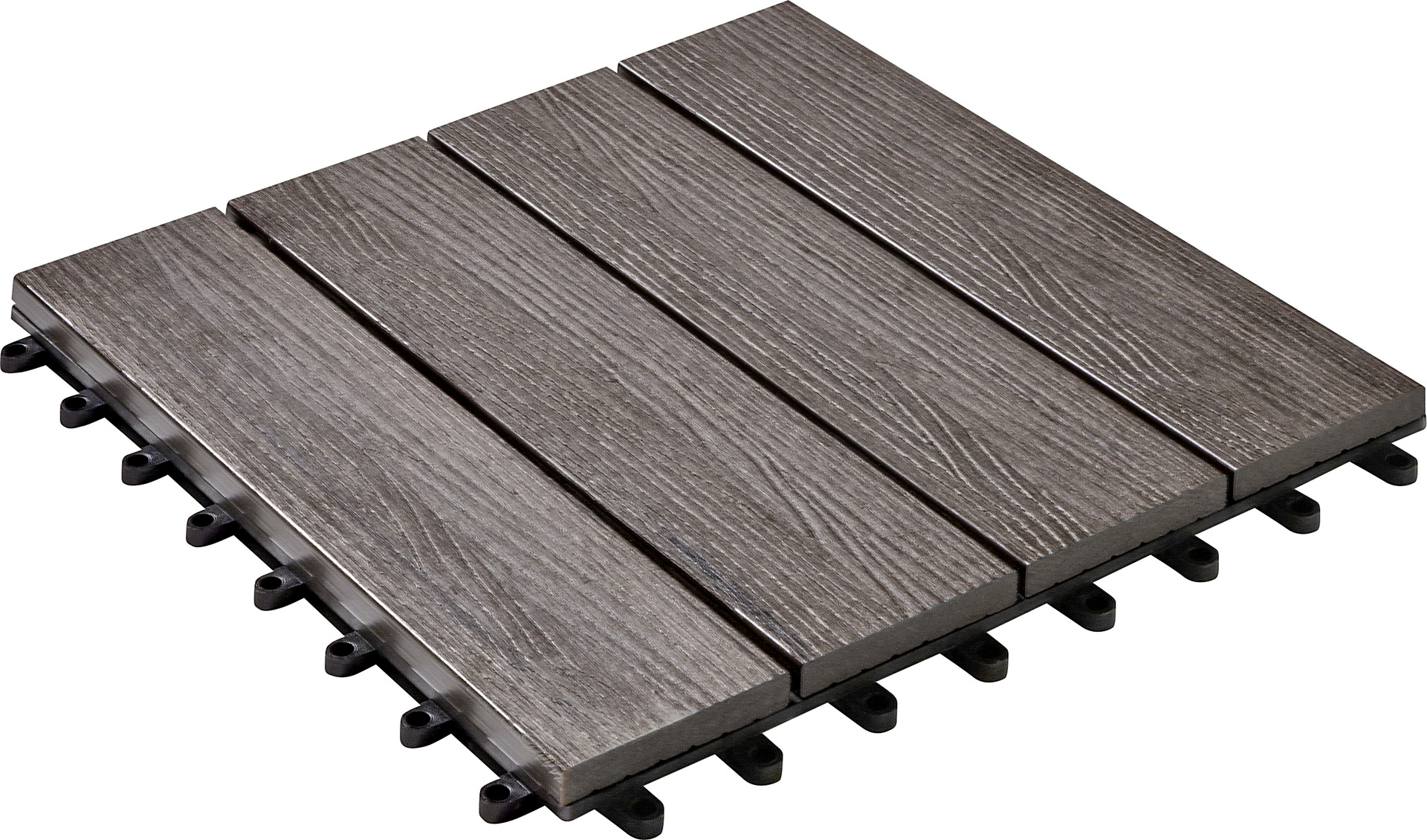 WPC-Fliese bicolor 30x30cm, 6er-Pack