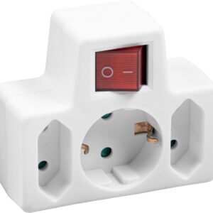 Zwischenstecker 2+1 mit Schalter