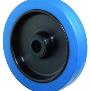 Elastikrad 100mm B61.101 blau,Radkörper Kst.GL mit Fadenschutz