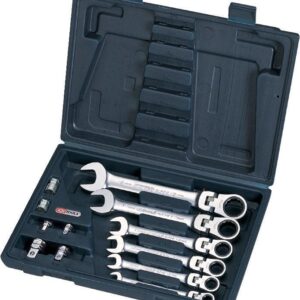 Gelenk-Ratschenschl.-Stz.12-tlg.m.Verriegelung KS