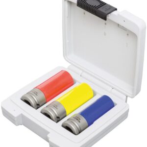 Kraft- Steckschlüsseleinsatz- Satz mit Kunststoff-Hülse1/2" 3-te