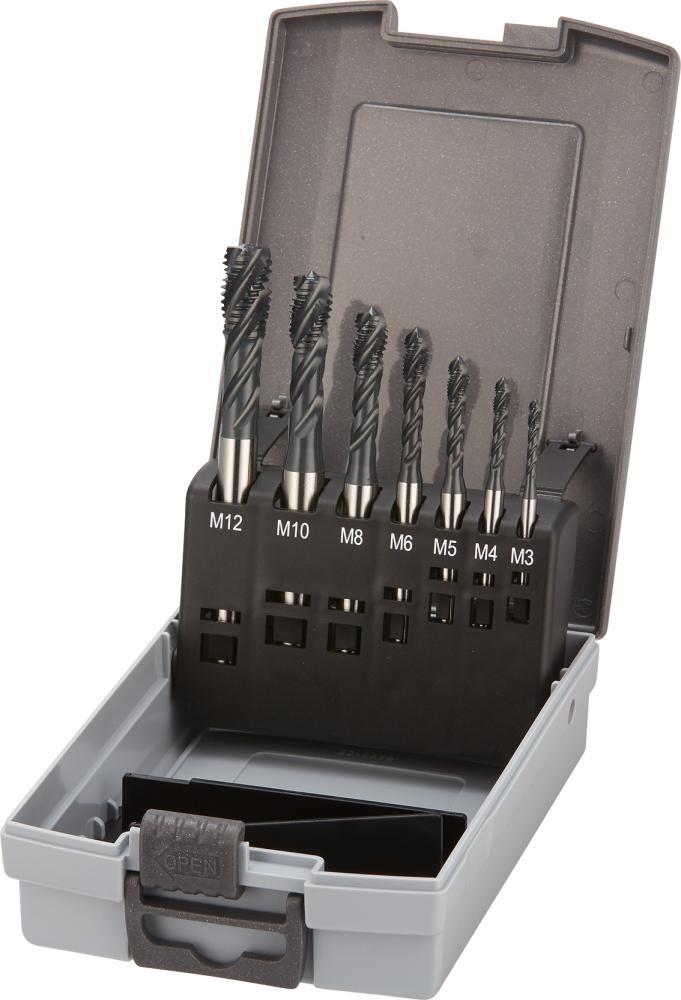 Maschinengewindebohrer- Set HSSE vaporisiert Typ INOX 6H M3-M12