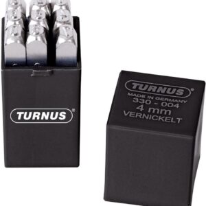 Schlagzahlen-Satz vernickelt Schrifthöhe 12mm TURNUS