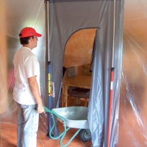 Staubschutztür / -wand 310x130cm Klettverschl.