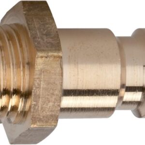 Stecknippel für Kupplung NW 7,2-7,8, Messing, AG G1/4" RIEGLER
