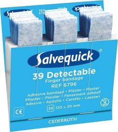 Salvequick Nachfüllpackungen detektierbare Fingerverbände