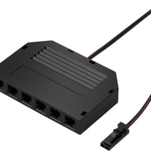 LED 6-fach Verteiler 12V L 2000mm, schwarz