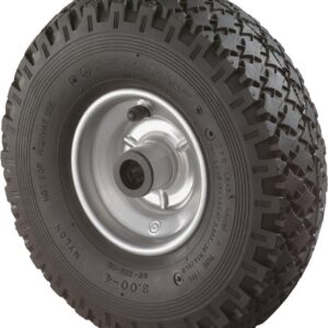 Luftrad C90.404,400/100mmNabenl.90,Bohr.25,RillenpRL,Gummi schw.