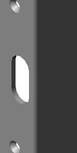 HT-Zusatzschließblech, rd,2315,WSB,f. Holz.,