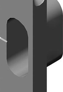 HT-Zusatzschließblech, 2392-01-20,SLK,f. Holz.,