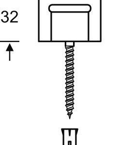 Boden-Türpuffer,32mm 0 38 3880,schwarz,Ø40mm