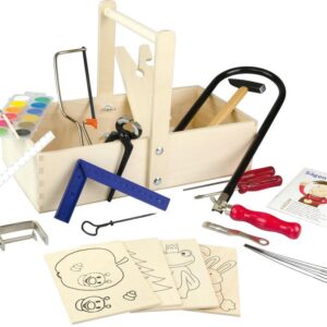 Laubsäge-Schreinerkasten m.Stahlwerkzeugen Bausch