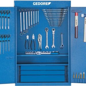 Werkzeugsortiment UNIVERSAL mit Schrank 100-teilig GEDORE