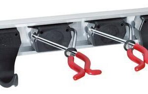 Gerätehalter Set 4.2.05 4 Halter, 2 Haken + Schieinkl. Schrauben