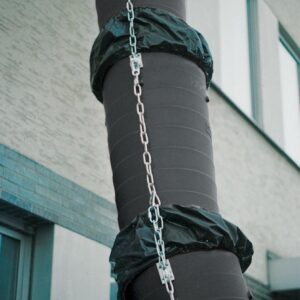 Staubschutzhülle für Schuttrohrelement