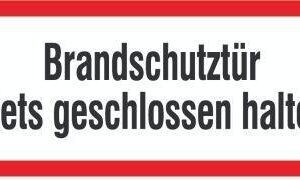 Brandschutztür geschl. h.PVC-Folie, selbstklebend
