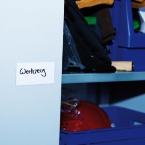 Magnetetikett VE 100 weiß besch. 30 x 100 mm