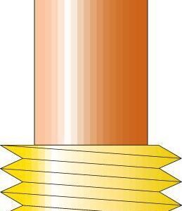 Spannhülsengehäuse Gaslinse D:4,0,45V28