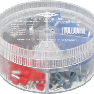 Aderendhülsen-Sortiment Twin 0,75-2,5qmm KNIPEX