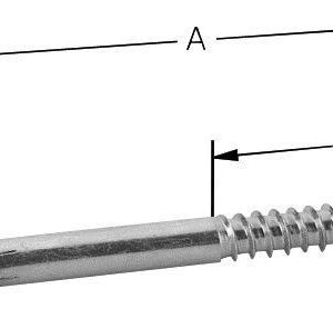 Einschraub-Haken D10 x100mm hell verz.