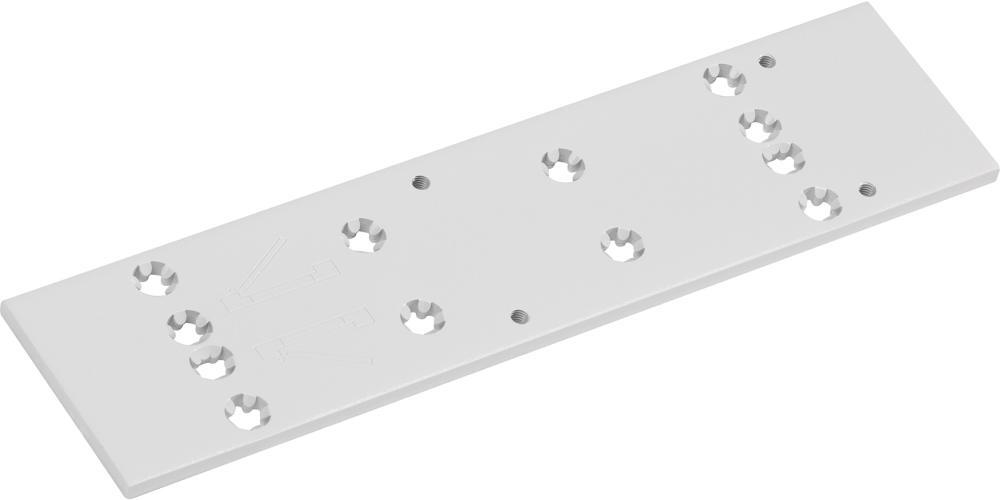 Montageplatte für TS 83 weiß Lochgruppe universal